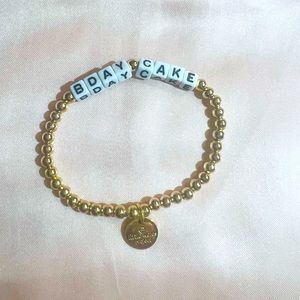 Little Words Project BDAY CAKE  bracelet
